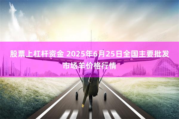 股票上杠杆资金 2025年6月25日全国主要批发市场羊价格行情