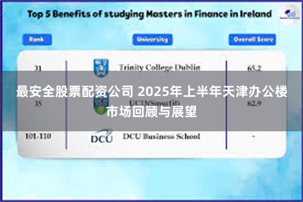 最安全股票配资公司 2025年上半年天津办公楼市场回顾与展望