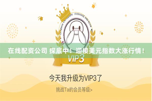 在线配资公司 探底中！迎接美元指数大涨行情！