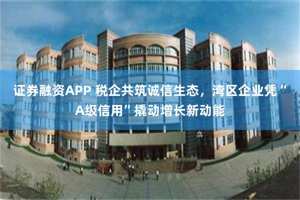 证券融资APP 税企共筑诚信生态，湾区企业凭“A级信用”撬动增长新动能