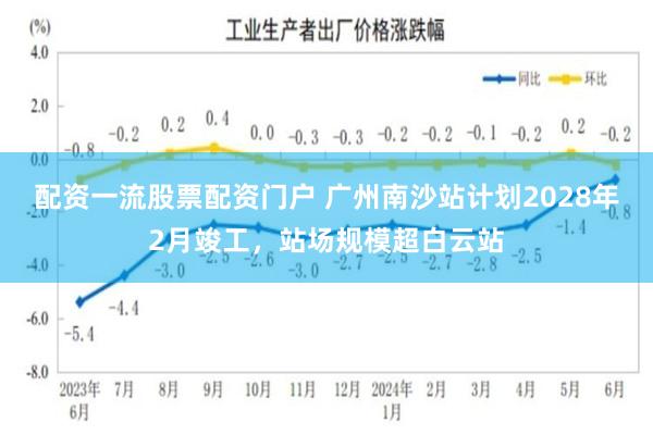 配资一流股票配资门户 广州南沙站计划2028年2月竣工,站场规模超白云站