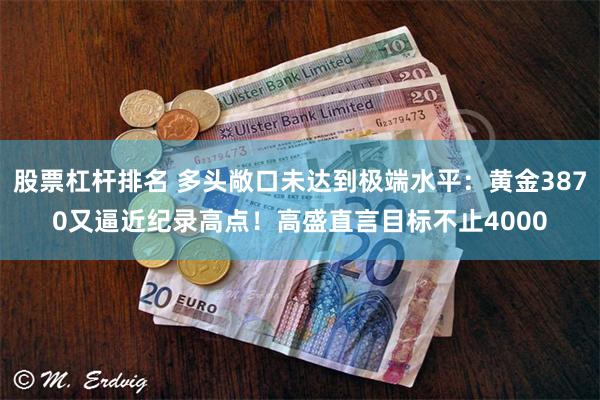 股票杠杆排名 多头敞口未达到极端水平：黄金3870又逼近纪录高点！高盛直言目标不止4000