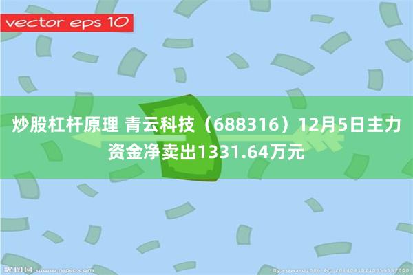炒股杠杆原理 青云科技（688316）12月5日主力资金净卖出1331.64万元