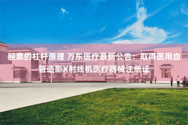 股票的杠杆原理 万东医疗最新公告：取得医用血管造影X射线机医疗器械注册证