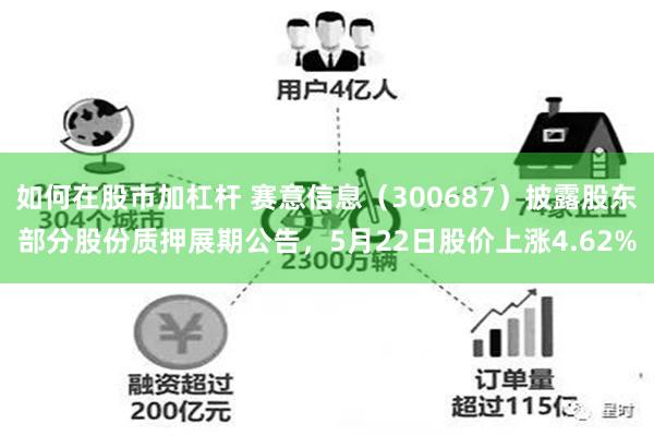 如何在股市加杠杆 赛意信息（300687）披露股东部分股份质押展期公告，5月22日股价上涨4.62%