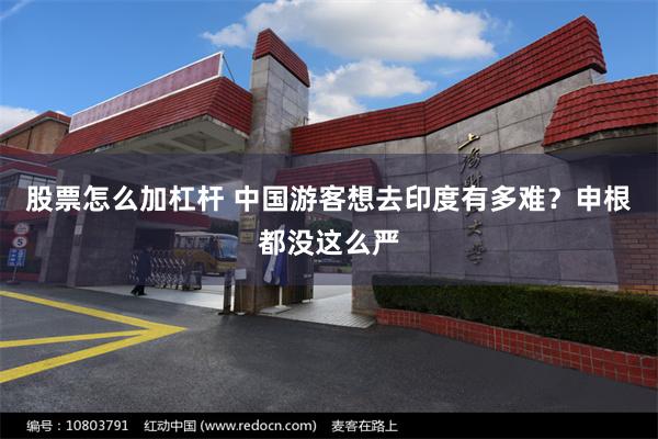 股票怎么加杠杆 中国游客想去印度有多难？申根都没这么严