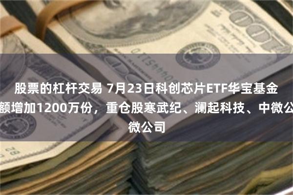 股票的杠杆交易 7月23日科创芯片ETF华宝基金份额增加1200万份，重仓股寒武纪、澜起科技、中微公司
