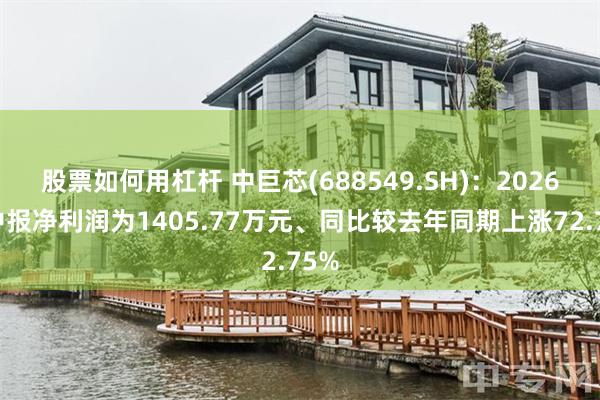 股票如何用杠杆 中巨芯(688549.SH)：2026年中报净利润为1405.77万元、同比较去年同期上涨72.75%