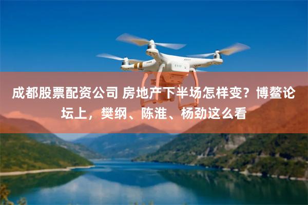 成都股票配资公司 房地产下半场怎样变？博鳌论坛上，樊纲、陈淮、杨劲这么看