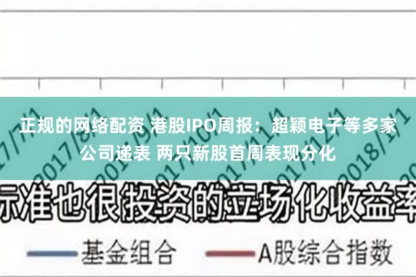 正规的网络配资 港股IPO周报：超颖电子等多家公司递表 两只新股首周表现分化