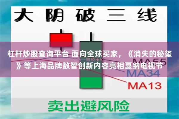 杠杆炒股查询平台 面向全球买家，《消失的秘玺》等上海品牌数智创新内容亮相戛纳电视节
